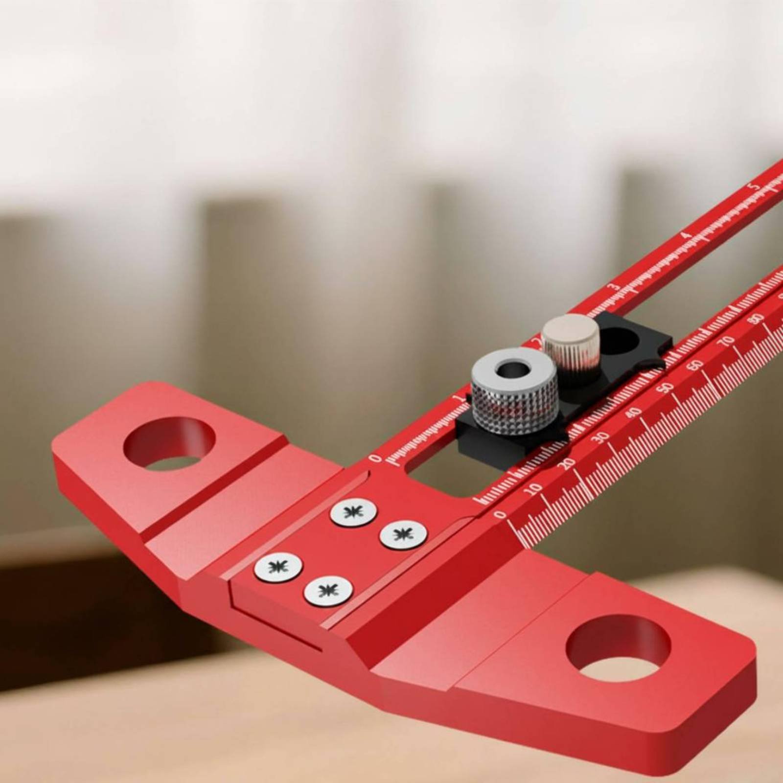 Woodworking Workshop Design - Regla en T para taladrar, guía