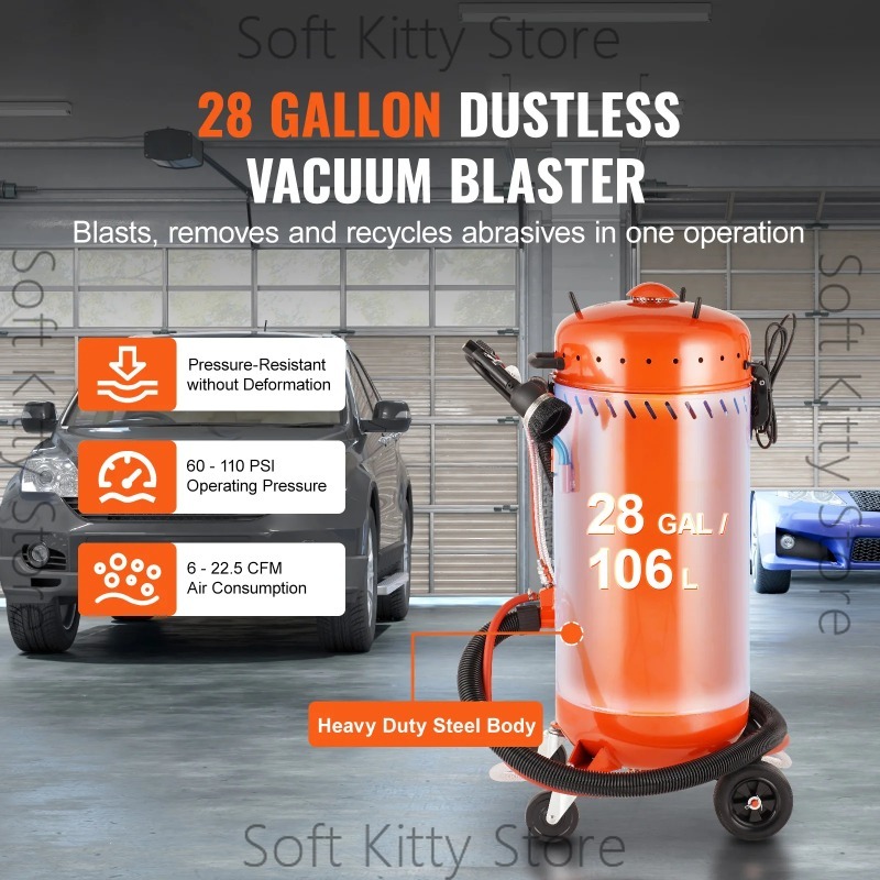 Sandblaster de Vacío de 28 Gal - Woodworking Vacuum System reseña y precio